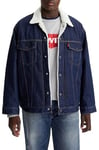 Levi's Men's Big & Tall Sherpa Trucker Jacket Rockridge (Blue) 4XL