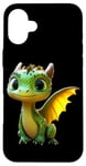 Coque pour iPhone 16 Plus Dragon Petit Bébé Vert Dragon Doux Dragons