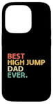 Coque pour iPhone 14 Pro Best High Jump Dad Ever High Jumping Track And Field Athlète