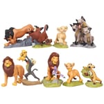 9-pack Lejonkungen Simba Nala Timon Modellfigurer PVC Actionfigurer Klassiska Leksaker Bästa Julgåvor kk