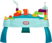 Little Tikes Build & Splash Water Table with 25 Piece Accessories - Wet/Dry Play, Indoor/Outdoor with Removeable Grow-with-Me Legs