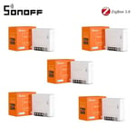 SONOFF MINI Inter/ZBMINI/ZBMINI-L2 Commande Vocale MINI Commutateur Zigbee/WiFi Smart Switch Fonctionne Avec Alexa eWelink Google Home - Type ZBMINI 5PCS #B