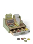 Dantoy Cash Register Wood In Gift Box 33 Parts Multi/patterned