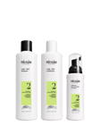 Nioxin Pro Clinical Scalp + Hair Thickening System 2 Trial Kit for Natural Hair with Progressed Thinning