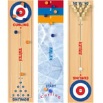 Familj Curling Spel 47 Tum 3 i 1 Bord Shuffle Boards Bord Curling Spel Bord Curling Bowling