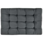 Beautissu - Style Coussins pour Canape Euro Palette - Assise, Banquette Graphite, 120x80x15 cm