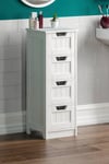 Bath Vida Priano 4 Drawer Freestanding Unit Bathroom Storage