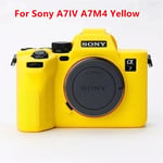 Étui en silicone souple pour appareil photo Sony A7R4 A7R5 A7figured A7R3 A7Inter A7ltA7R II III IV V figuré - Type A7IV A7M4 Yellow