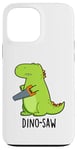 Coque pour iPhone 13 Pro Max Dino-saw Jeu de mots drôle dinosaure