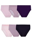 Fruit of the Loom Women's No Show Seamless Underwear, Amazing Stretch & No Panty Lines, Available in Plus Size, Hi Cut Brief-6 Pack-Colors May Vary, 5 (Pack of 6)