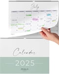 2025 Calendar Family - Wall Calendar 2025 - Family Planner 2025 With 5 Columns - Calendar 2025 as Monthly Planner - 2025 calendar UK - Calendars 2025 Jan. To Dec. 25 - Monthly (Pastell)