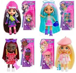 Mattel Lot de 4 pcs Barbie Extra Mini Poupée 8x16cm (4 Assortis in Display)S-314