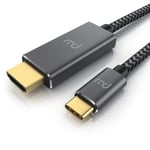 Primewire - 4K USB C to HDMI 2.0 Cable – 3m - HDTV Cable UHD 3840x2160 4K@60Hz - 3D capable - Thunderbolt 3 Compatible with MacBook Pro 2020 2019 MacBook Air iPad Pro Surface Book 2 Galaxy S10