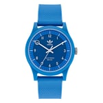 Montre Solar Homme ADIDAS STREET PROJECT ONE AOST22042 Silicone Bleu Sub 50mt