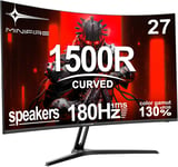 Gaming Curved Monitor 27 Pouces MFG27C1 180Hz 1Ms 130% sRGB Monitor avec Sprecher 1920 * 1080 VA Panel (MFG27C1 avec câble HDMI)