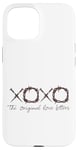 Coque pour iPhone 15 Xoxo The Original Love Letters Barbelé