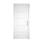 Bloc-porte pose fin de chantier  Premium Casoar, H.204 x l.83 cm, aspect chêne blanc, réversible