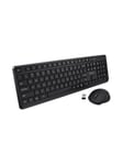 V7 CKW350US - keyboard and mouse set - 100% (full size) - QWERTY - US - black Input Device - Näppäimistö ja Hiirisetti - Yhdysvaltain englanti - Musta