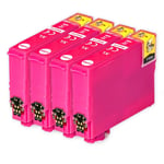 4 Magenta XL Ink Cartridges for Epson WorkForce Pro WF-7015, WF-3520DWF, WF-7525