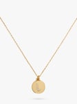 kate spade new york Mini Initial Pave Cubic Zirconia Pendant Necklace