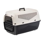 Ferplast Cat Carrier SKIPPER 3, Dog Carrier, Pet Carrier for Small Dogs and Cats max 10 Kg, Dog Travel Crate, Cat Travel Carrier, 62 x 41 x h 38 cm, in Plastic with Folding Handle, Beige