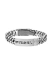 Diesel Bracelet for Men , 18cm-19.5cm Silver Stainless Steel Bracelet, DX0326040