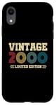 Coque pour iPhone XR 25 Year Old Gifts Vintage 2000 Édition limitée 25e anniversaire