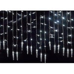 (Vit) Juldusch Regn Icing String Fairy Lights LED Gardin Fönster Dekor