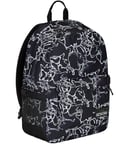 Seven IschoolPack Sac à dos monocompartiment noir, avec Pawer Banck intégré et USB Plug, poche porte-bouteille, sac à dos scolaire et voyage, enfants et garçons., Noir, Taglia unica, Scolaire