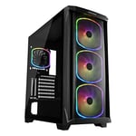 ENERMAX StarryKnight SK30 boitier PC Gaming E-ATX, Caoutchouc, NOIR