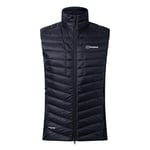 Berghaus Men's Tephra Stretch Reflect 2.0 Vest Jacket Gilet | Extra Warmth | Packable | Lightweight | Polartec, Black, XL