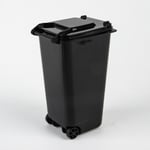 Mini Desktop papperskorg Plastsoptunnor med lock Hushåll Black