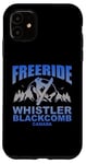 Coque pour iPhone 11 Freeride Snowboard Sifflet Blackcomb Canada