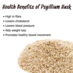 200g PSYLLIUM HUSK ISPAGHULA ISABGOL NATURAL FIBRE FOR IBS, DETOX - FREE POST!