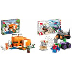 LEGO 21178 Minecraft The Fox Lodge House, Animal Toys, Birthday Gifts & 10782 Marvel Hulk vs. Rhino Monster Truck Showdown