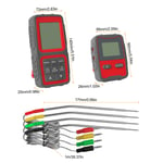 Smart Meat Thermometer Digital Wireless With Dual Probes Read Mag 6