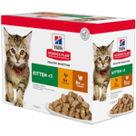 Kitten Chicken Turkey Pouch - Wet Cat Food 48 x 85 g - Katt - Kattefôr - Hills Science Plan