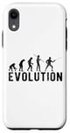 Coque pour iPhone XR Escrime Evolution Funny Vintage