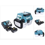 Dvc 750 lrg Aspirateur Souffleur sans fil lxt 67mbar 18V 07,5l Brushless + 2x Batteries 6,0Ah + Chargeur - Makita