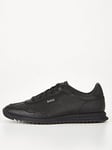 BOSS Zayn Trainers - Black , Black, Size 6, Men