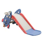 (Blue)Toddler Slide Plastic Safe Easy To Storage Kids Folding Slide For Ind BG