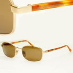 Emporio Armani 1997 Vintage Sunglasses Mens Womens Gold Square 070-S 773