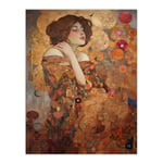 The Dreamers Gustav Klimt Inspired Portrait Of A Woman Extra Large XL Wall Art Poster Print