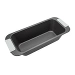 Laura Ashley Non-Stick Loaf Tin 3 LB, Dishwasher Safe, Oven Safe Loaf Tin, Freezer Safe, Bakeware, Sage Green Silicone Handles, Pale Charcoal for Cooking and Baking (PFAO/PFAS Free)