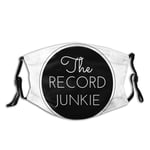 ewretery The Record Junkie UV Face mask,Face Sun Mask,Motorcycle Headwear,Magic Scarf,for Fishing,Hunting,Running,Ski