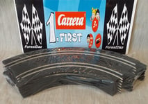 Carrera 1st First Track Bundle 90 Degree Curve x6 Black  NEW Factory Sealed Gift