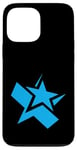 Coque pour iPhone 13 Pro Max Graphique bleu super-star bleu