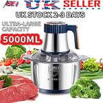 5L Electric Meat Grinder Food Vegetable Processor Chopper Mincer Maker Machine