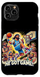 Coque pour iPhone 11 Pro Ballin with the Messiah Rejoignez la communauté Jesus Basketball