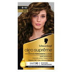 Schwarzkopf – Oleo Suprême – Coloration Permanente à l’Huile – Couleur et Eclat Longue Durée – sans Ammoniaque – Couvre 100% des Cheveux Blancs – HaptIQ Système – Blond Foncé 6-10